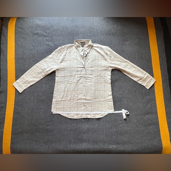 NWT Grey Eddie Bauer Boyfriend Flannel Shirt - Picture 5 of 9